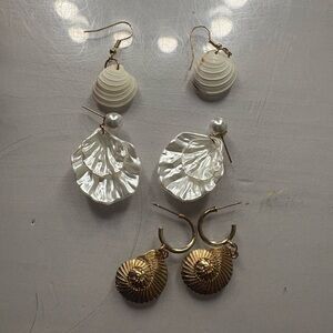 seashell earrings